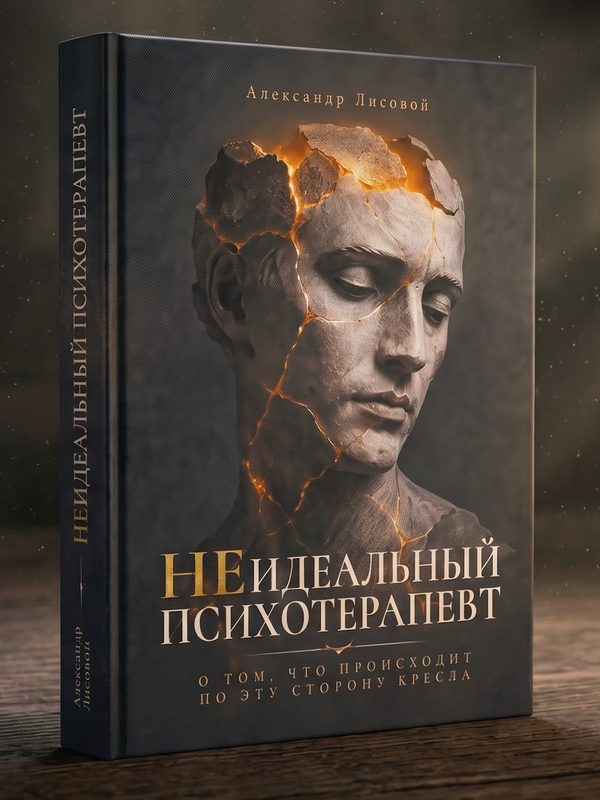 Обложка книги Александра Лисового «Неидеальный психотерапевт»